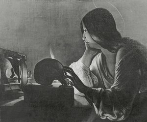O le Makatala ma le Faata na tafe av Georges de La Tour